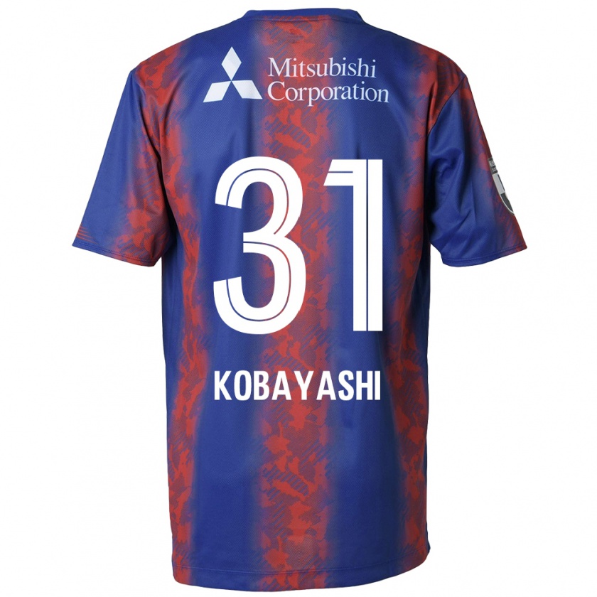 Kandiny Férfi Masataka Kobayashi #31 Kék Piros Hazai Jersey 2024/25 Mez Póló Ing