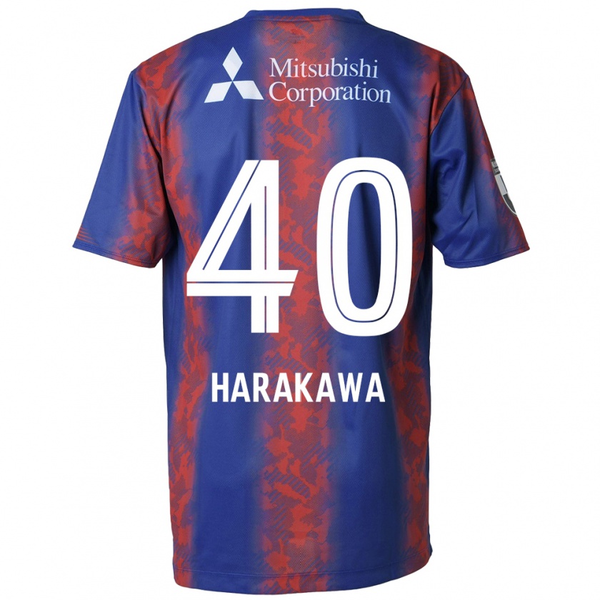 Kandiny Férfi Riki Harakawa #40 Kék Piros Hazai Jersey 2024/25 Mez Póló Ing