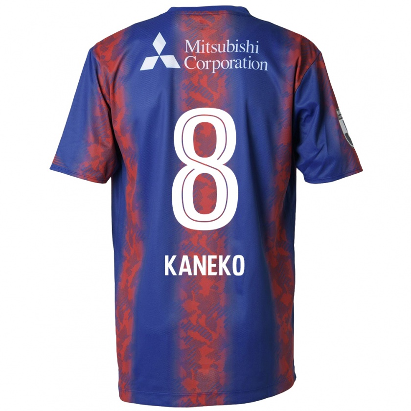 Kandiny Férfi Shunsuke Kaneko #8 Kék Piros Hazai Jersey 2024/25 Mez Póló Ing