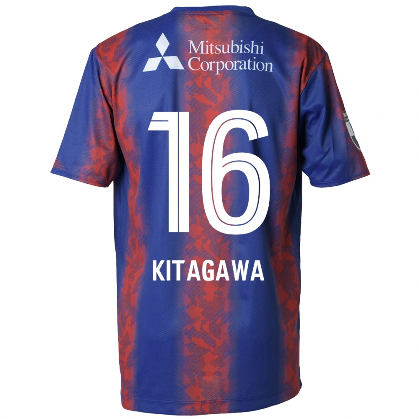 Kandiny Férfi Rento Kitagawa #16 Kék Piros Hazai Jersey 2024/25 Mez Póló Ing