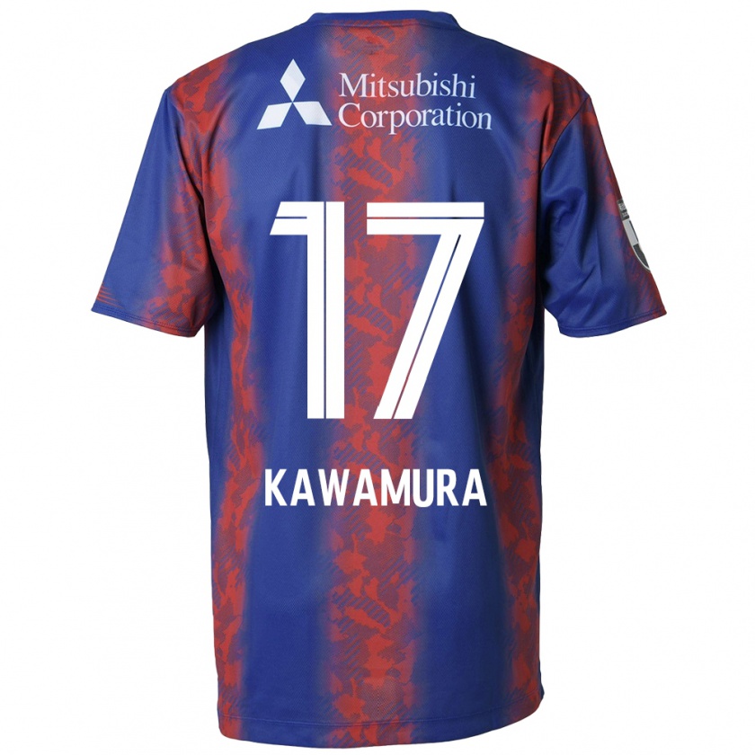 Kandiny Férfi Riku Kawamura #17 Kék Piros Hazai Jersey 2024/25 Mez Póló Ing