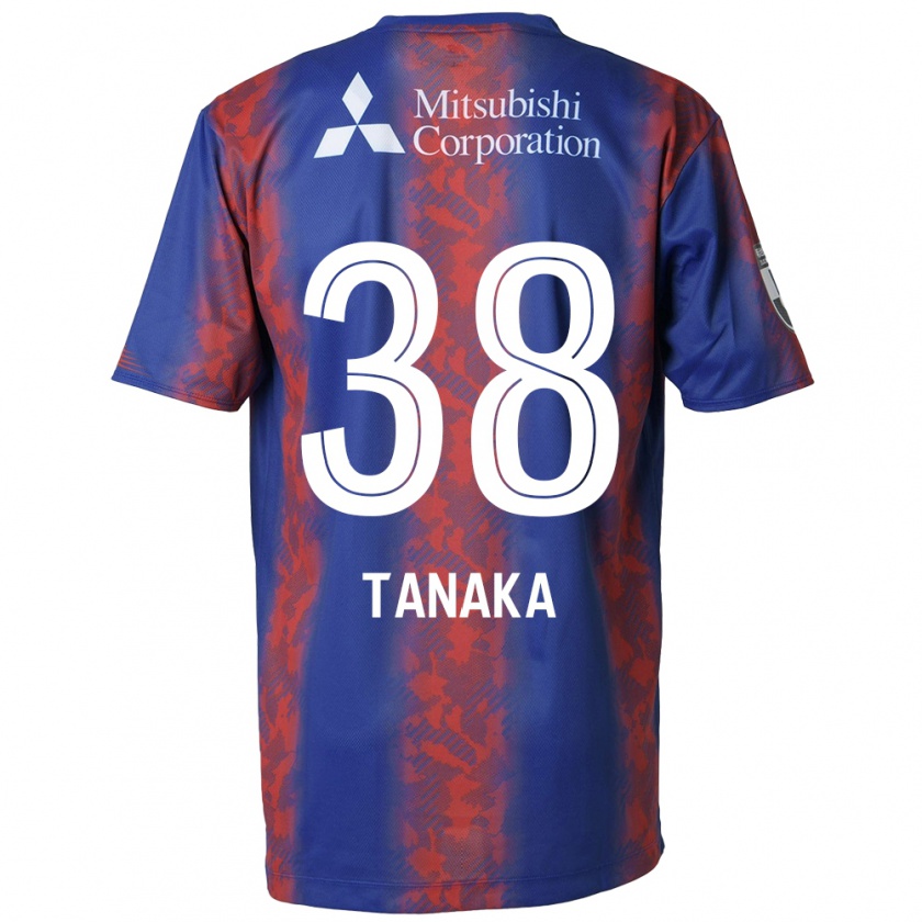 Kandiny Férfi Kio Tanaka #38 Kék Piros Hazai Jersey 2024/25 Mez Póló Ing