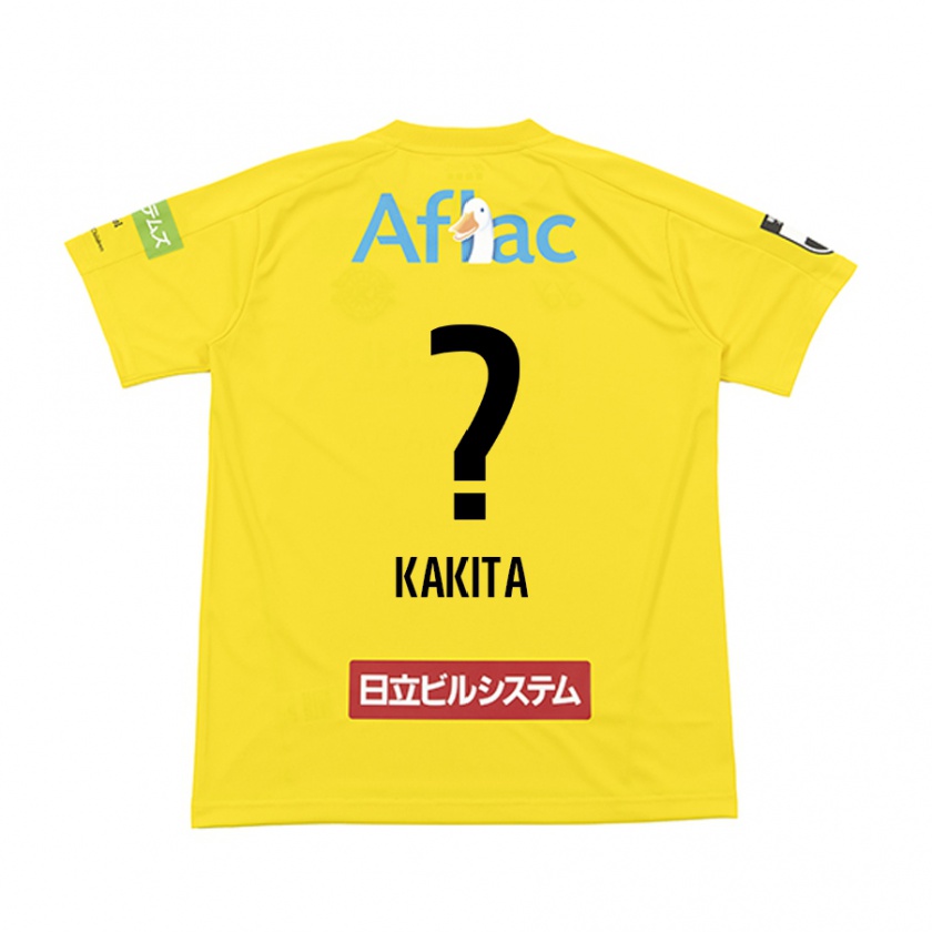 Kandiny Férfi Yuki Kakita #0 Sárga Fekete Hazai Jersey 2024/25 Mez Póló Ing