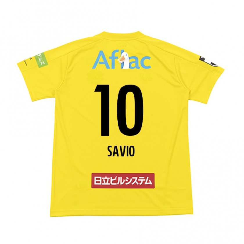 Kandiny Férfi Matheus Savio #10 Sárga Fekete Hazai Jersey 2024/25 Mez Póló Ing