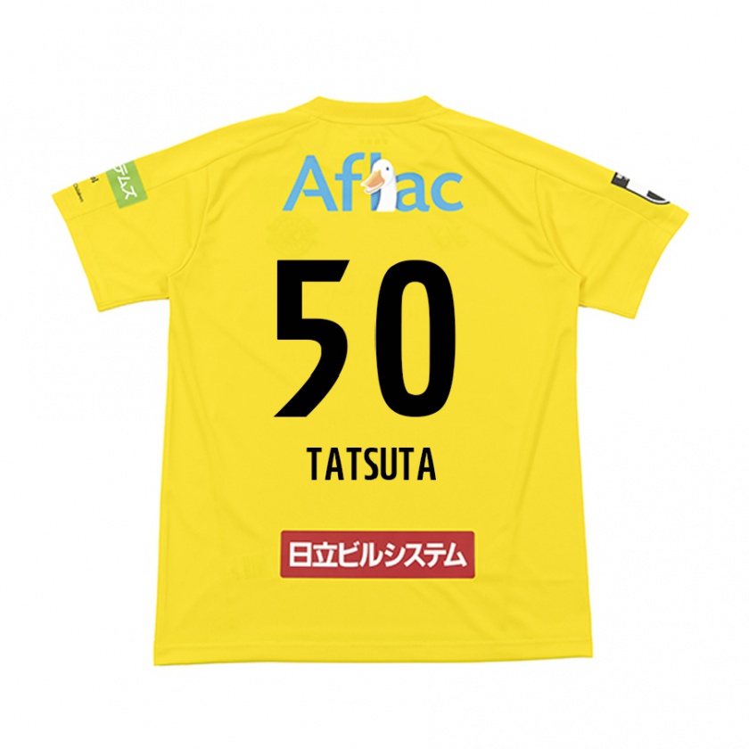 Kandiny Férfi Yugo Tatsuta #50 Sárga Fekete Hazai Jersey 2024/25 Mez Póló Ing