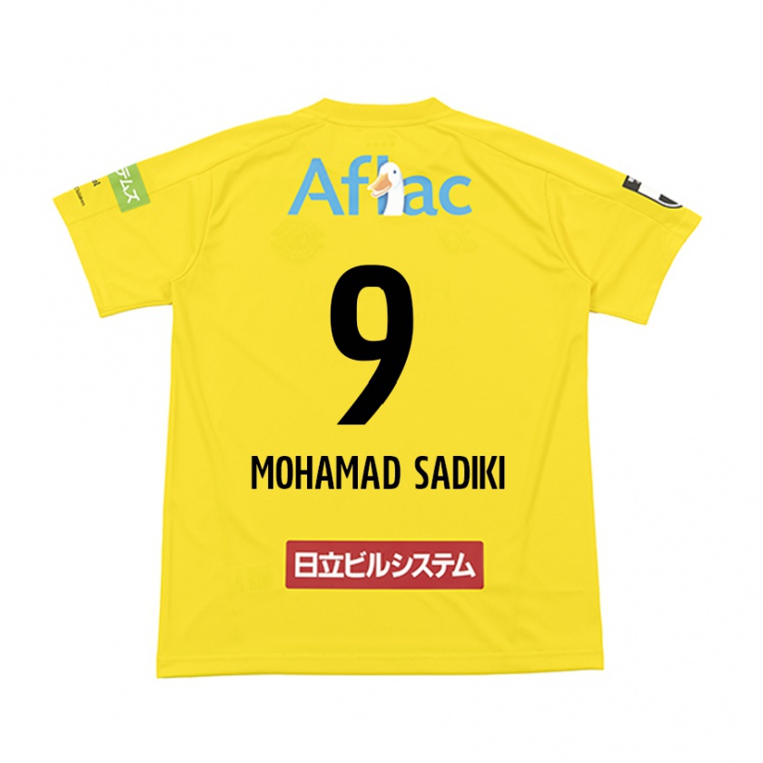 Kandiny Férfi Wade Mohamad Sadiki #9 Sárga Fekete Hazai Jersey 2024/25 Mez Póló Ing