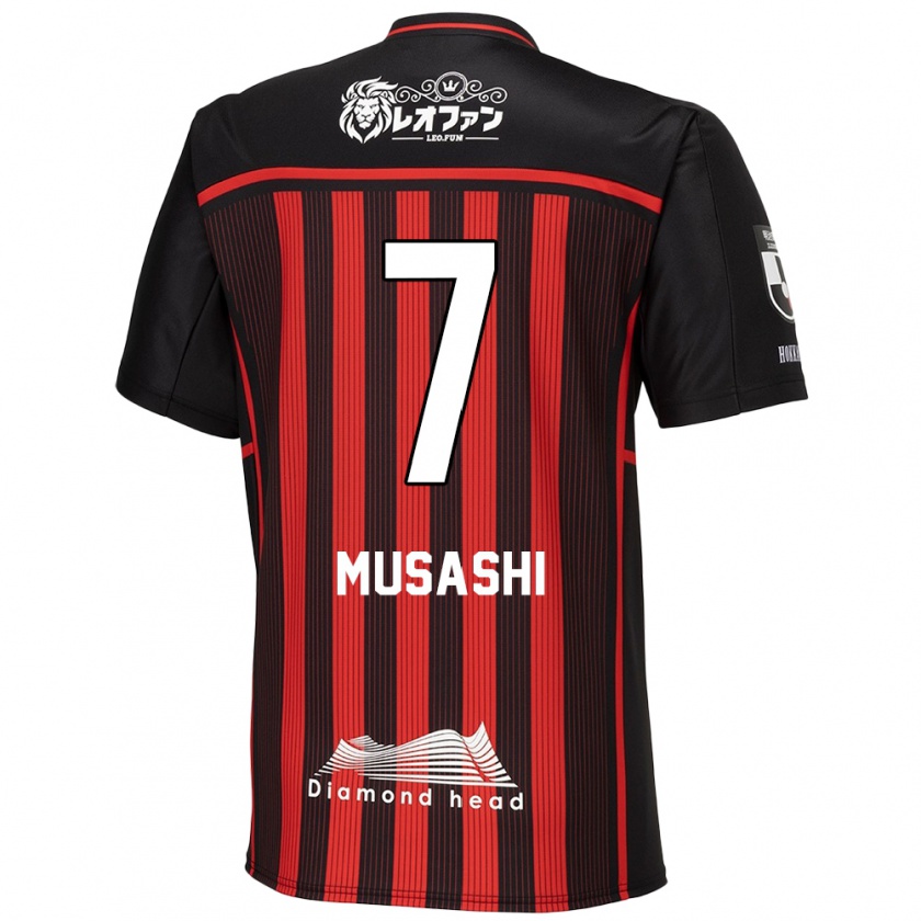 Kandiny Férfi Musashi Suzuki #7 Piros Fekete Hazai Jersey 2024/25 Mez Póló Ing