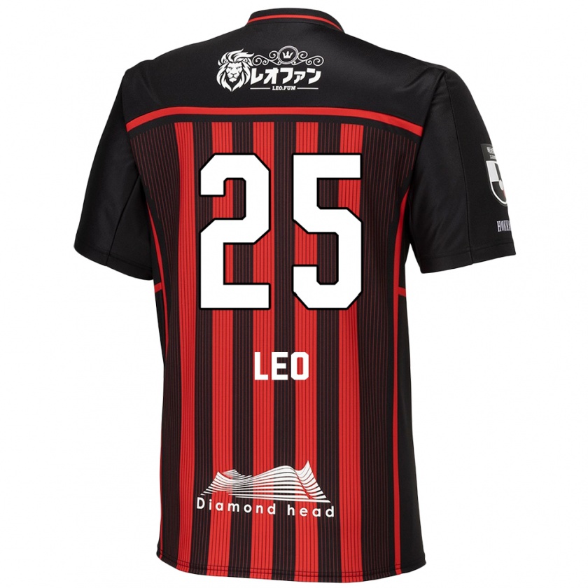 Kandiny Férfi Leo Osaki #25 Piros Fekete Hazai Jersey 2024/25 Mez Póló Ing