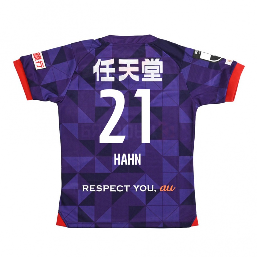 Kandiny Férfi Warner Hahn #21 Lila Fehér Hazai Jersey 2024/25 Mez Póló Ing