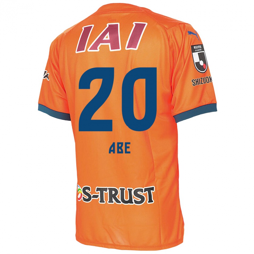 Kandiny Férfi Ryoya Abe #20 Orange Blue Hazai Jersey 2024/25 Mez Póló Ing