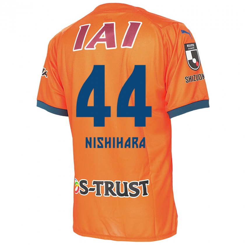 Kandiny Férfi Motoki Nishihara #44 Orange Blue Hazai Jersey 2024/25 Mez Póló Ing