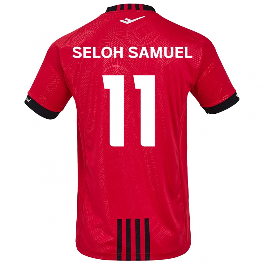 Kandiny Férfi Gbato Seloh Samuel #11 Piros Fekete Hazai Jersey 2024/25 Mez Póló Ing