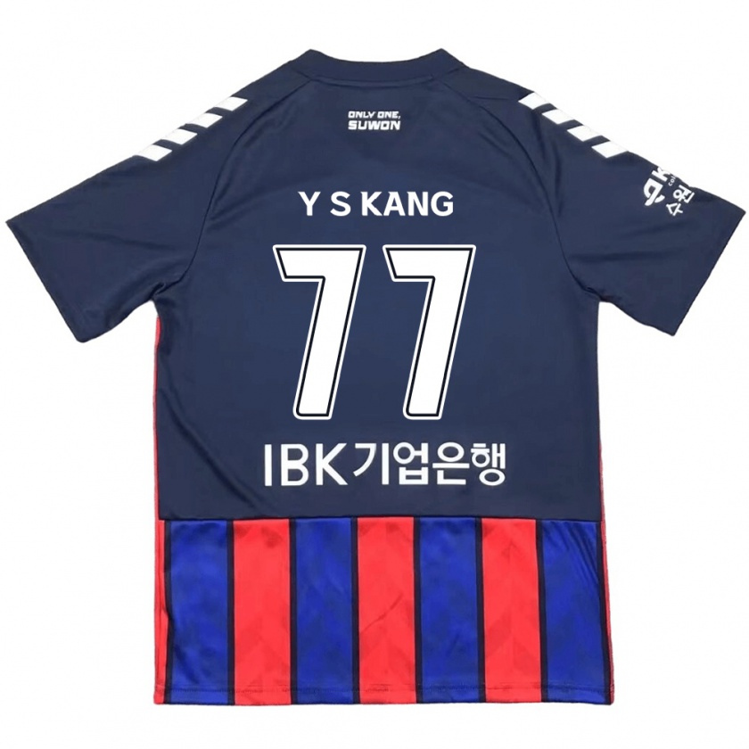 Kandiny Férfi Sang-Yun Kang #77 Kék Piros Hazai Jersey 2024/25 Mez Póló Ing