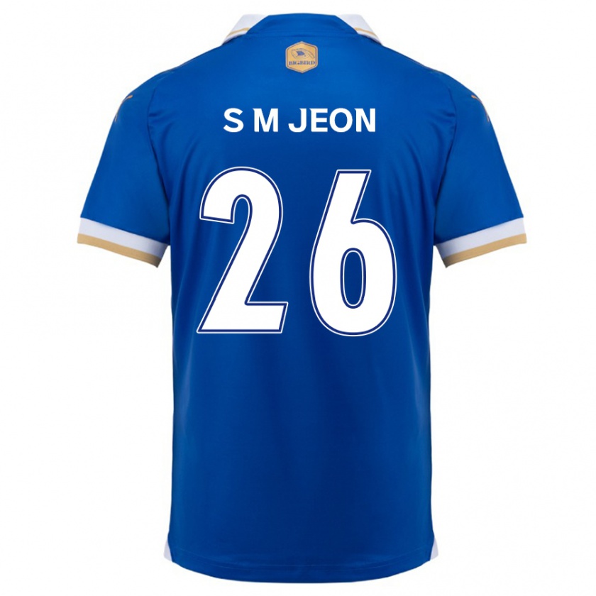 Kandiny Férfi Min-Seung Jeon #26 Kék Fehér Hazai Jersey 2024/25 Mez Póló Ing