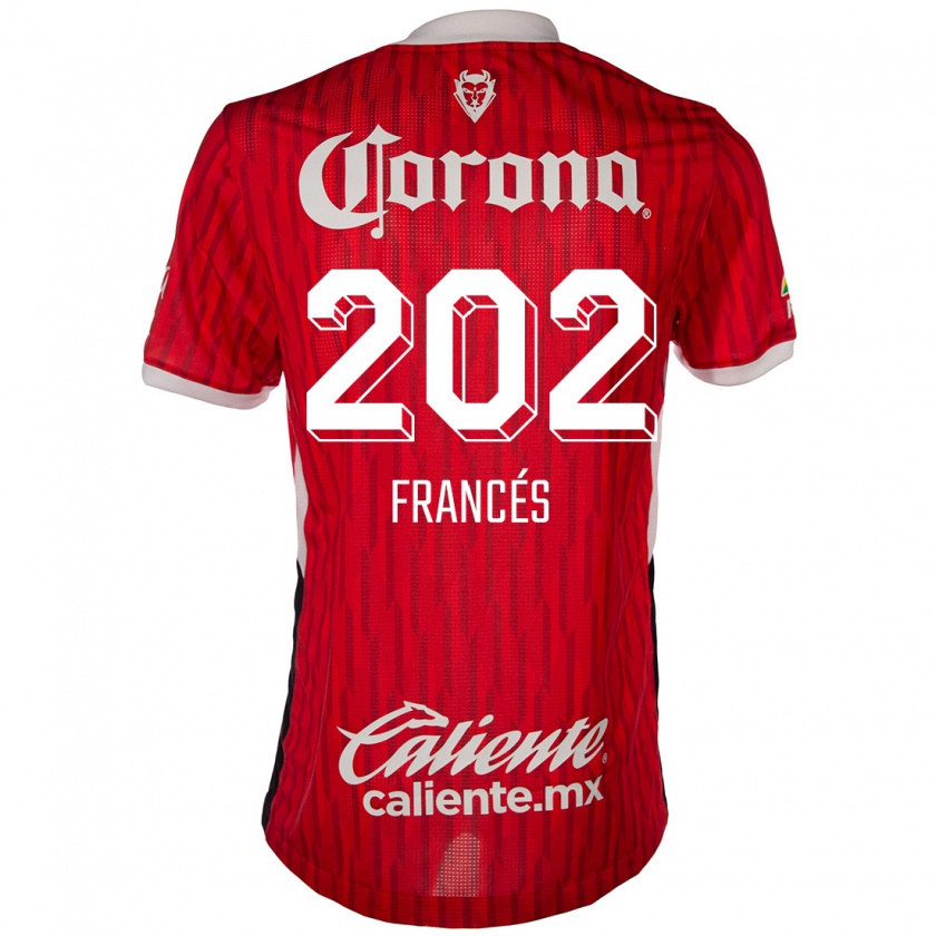 Kandiny Férfi Lenin Francés #202 Piros Fehér Hazai Jersey 2024/25 Mez Póló Ing