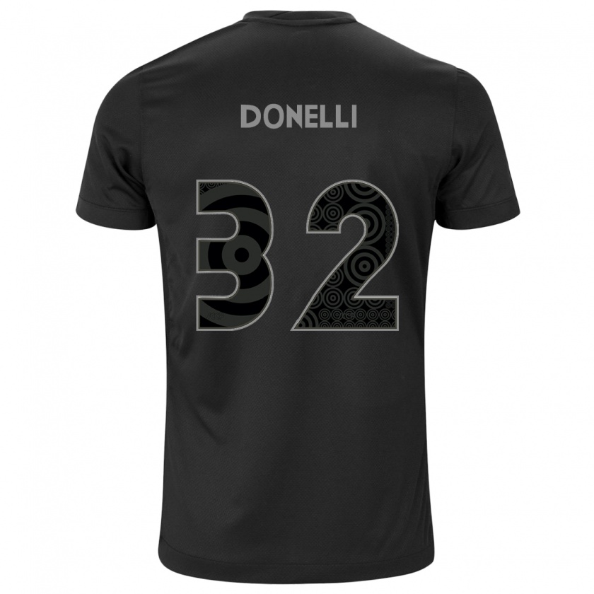 Kandiny Férfi Matheus Donelli #32 Fekete Idegenbeli Jersey 2024/25 Mez Póló Ing