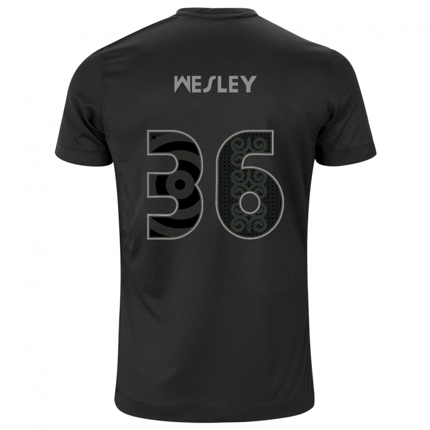 Kandiny Férfi Wesley #36 Fekete Idegenbeli Jersey 2024/25 Mez Póló Ing