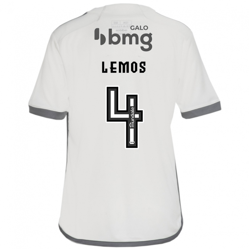 Kandiny Férfi Mauricio Lemos #4 Törtfehér Idegenbeli Jersey 2024/25 Mez Póló Ing