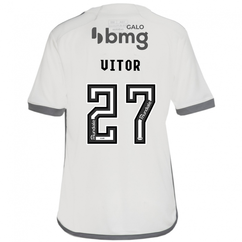 Kandiny Férfi Paulo Vitor #27 Törtfehér Idegenbeli Jersey 2024/25 Mez Póló Ing