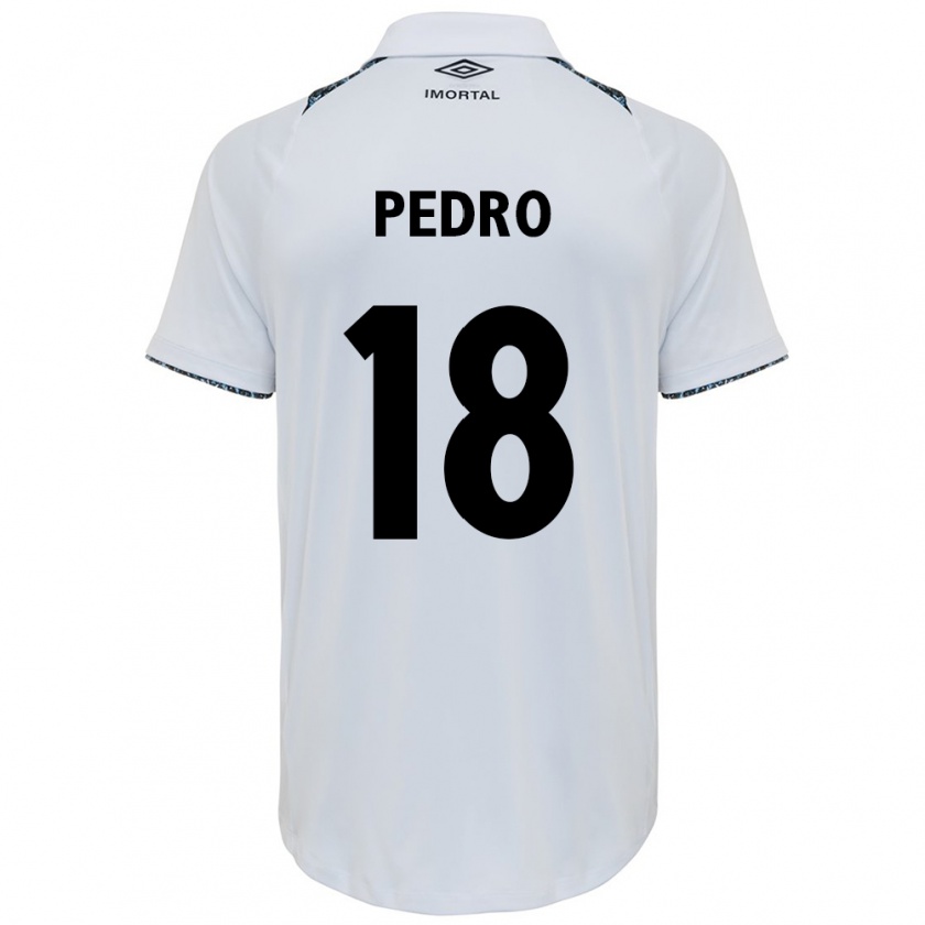 Kandiny Férfi João Pedro #18 Fehér Kék Idegenbeli Jersey 2024/25 Mez Póló Ing