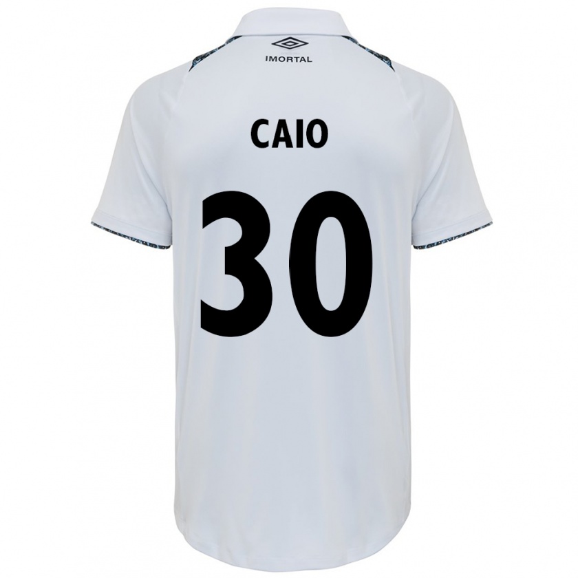 Kandiny Férfi Rodrigo Caio #30 Fehér Kék Idegenbeli Jersey 2024/25 Mez Póló Ing