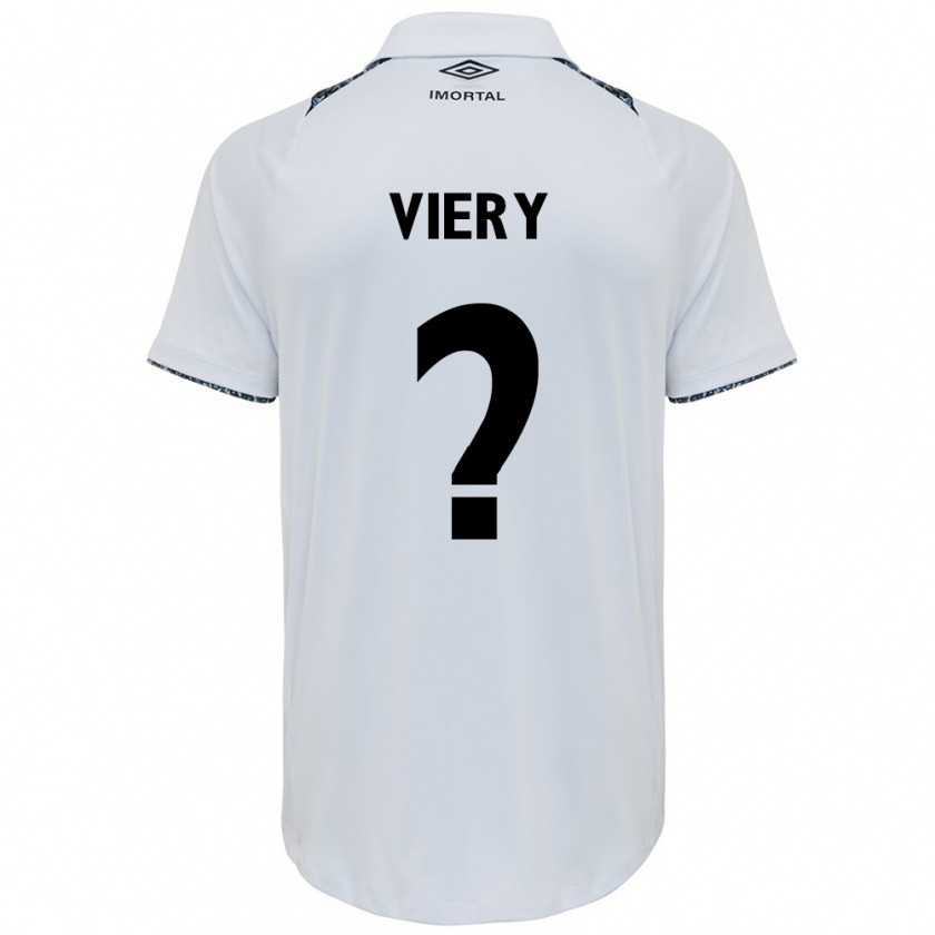 Kandiny Férfi Viery #0 Fehér Kék Idegenbeli Jersey 2024/25 Mez Póló Ing