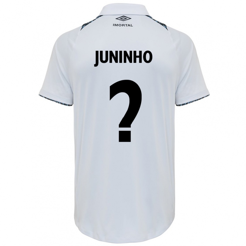 Kandiny Férfi Juninho #0 Fehér Kék Idegenbeli Jersey 2024/25 Mez Póló Ing