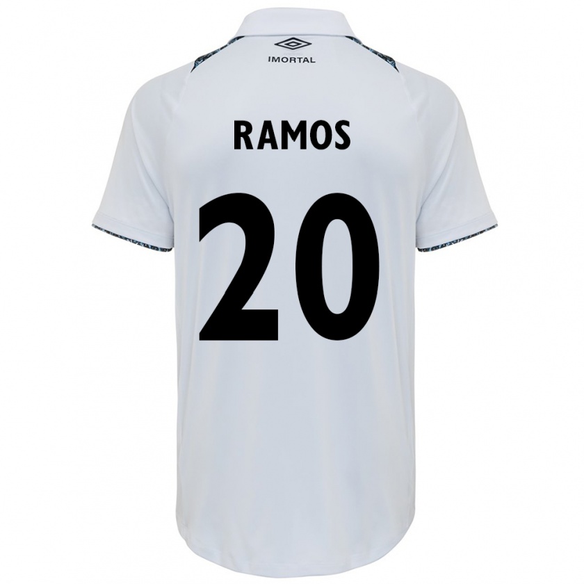 Kandiny Férfi Mónica Ramos #20 Fehér Kék Idegenbeli Jersey 2024/25 Mez Póló Ing