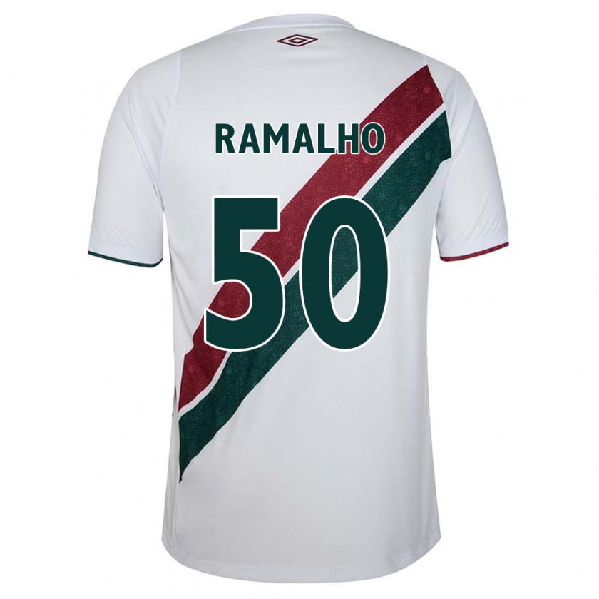 Kandiny Férfi Gustavo Ramalho #50 Fehér Zöld Barna Idegenbeli Jersey 2024/25 Mez Póló Ing