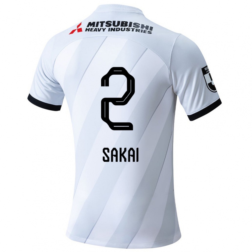 Kandiny Férfi Hiroki Sakai #2 Fehér Szürke Idegenbeli Jersey 2024/25 Mez Póló Ing