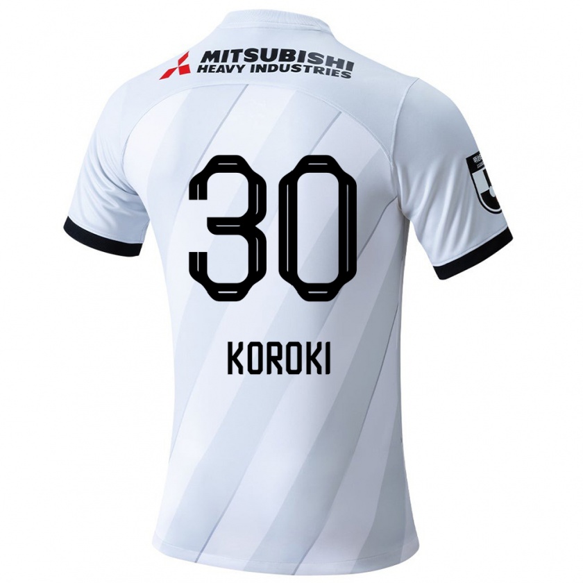 Kandiny Férfi Shinzo Koroki #30 Fehér Szürke Idegenbeli Jersey 2024/25 Mez Póló Ing