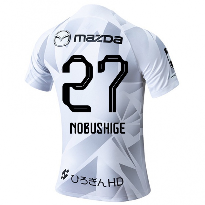 Kandiny Férfi Ryojiro Nobushige #27 Fehér Szürke Fekete Idegenbeli Jersey 2024/25 Mez Póló Ing