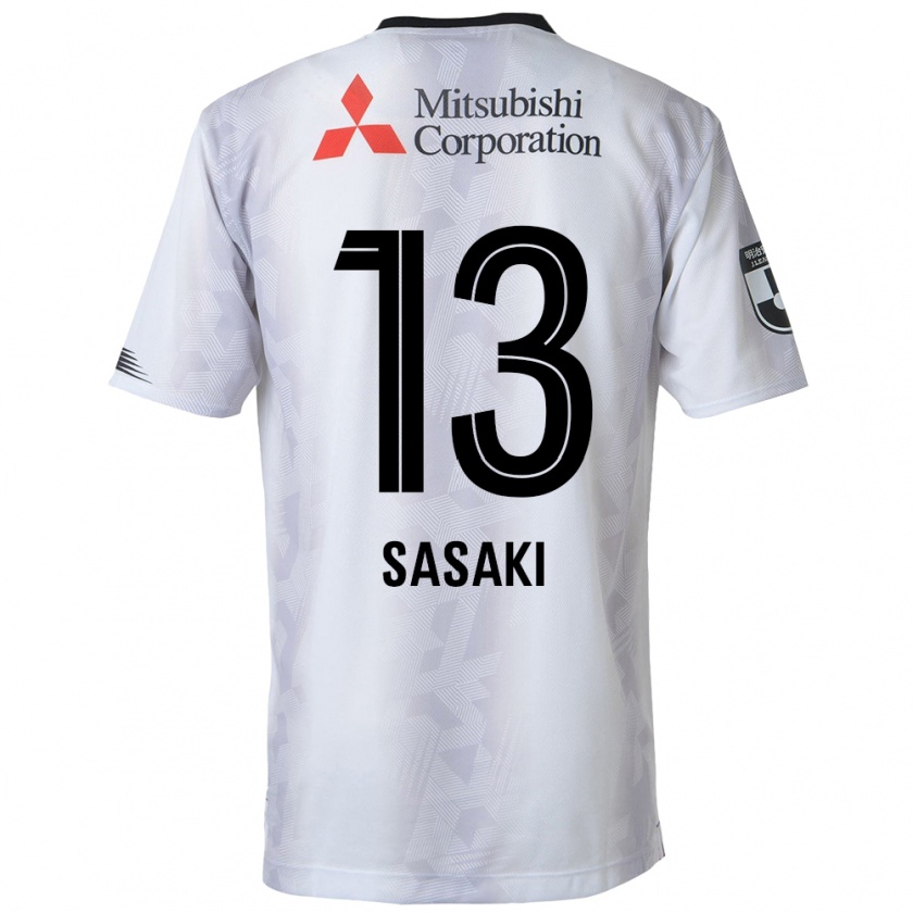 Kandiny Férfi Shoei Sasaki #13 Fehér Fekete Idegenbeli Jersey 2024/25 Mez Póló Ing