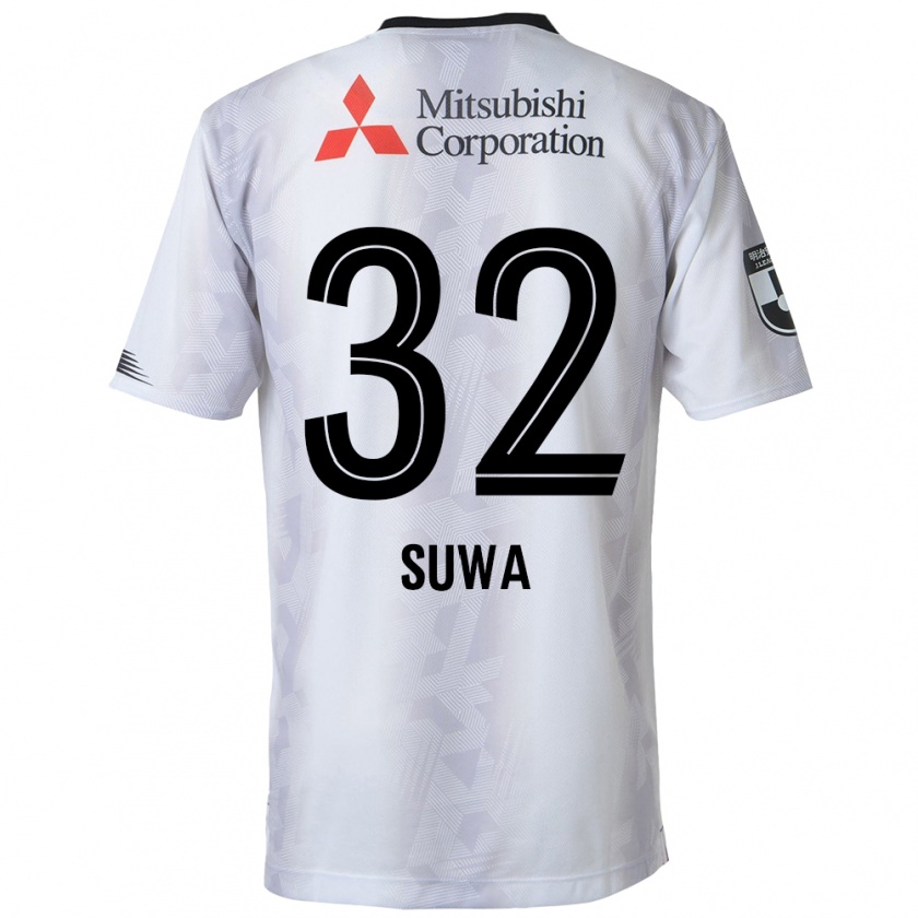 Kandiny Férfi Keita Suwa #32 Fehér Fekete Idegenbeli Jersey 2024/25 Mez Póló Ing