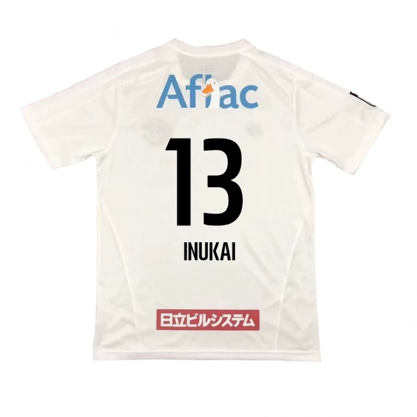 Kandiny Férfi Tomoya Inukai #13 Fehér Fekete Idegenbeli Jersey 2024/25 Mez Póló Ing