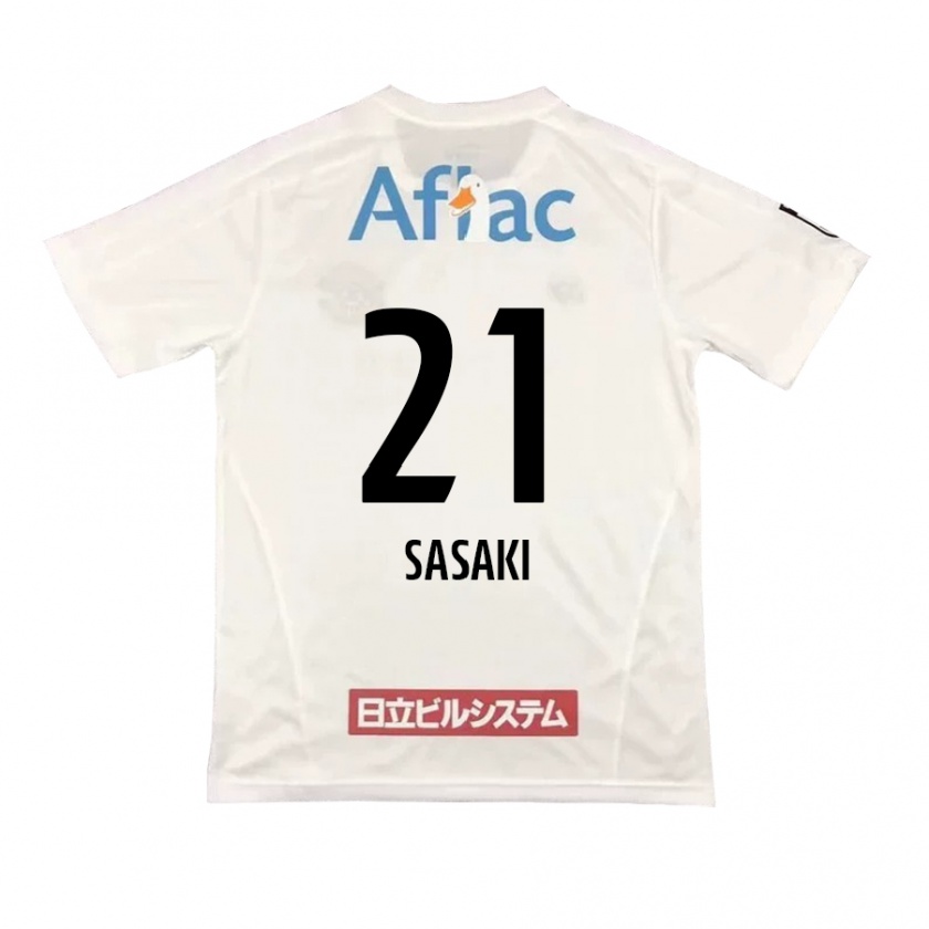 Kandiny Férfi Masato Sasaki #21 Fehér Fekete Idegenbeli Jersey 2024/25 Mez Póló Ing