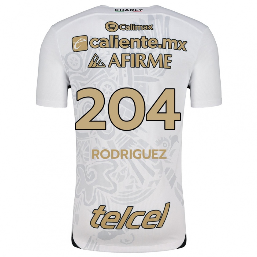 Kandiny Férfi Jesús Rodríguez #204 Fehér Fekete Idegenbeli Jersey 2024/25 Mez Póló Ing