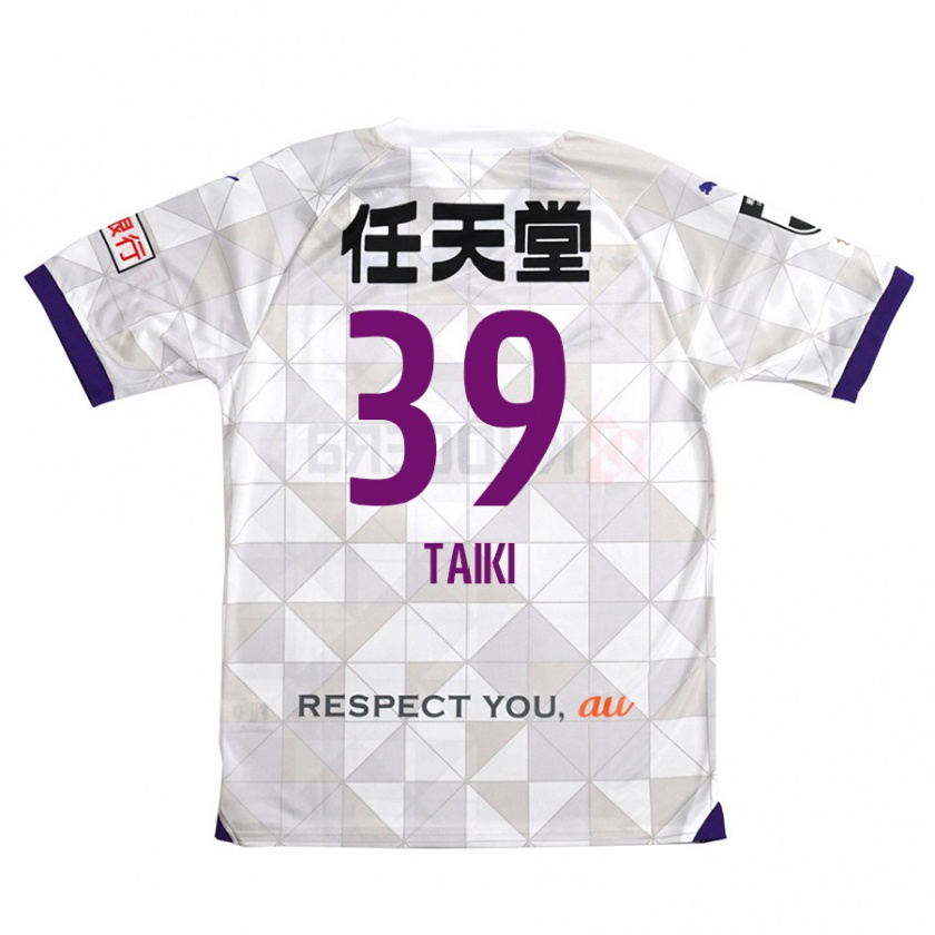 Kandiny Férfi Taiki Hirato #39 Fehér Lila Idegenbeli Jersey 2024/25 Mez Póló Ing