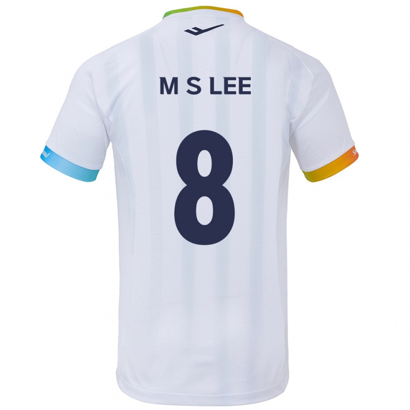 Kandiny Férfi Seung-Mo Lee #8 Fehér Kék Idegenbeli Jersey 2024/25 Mez Póló Ing