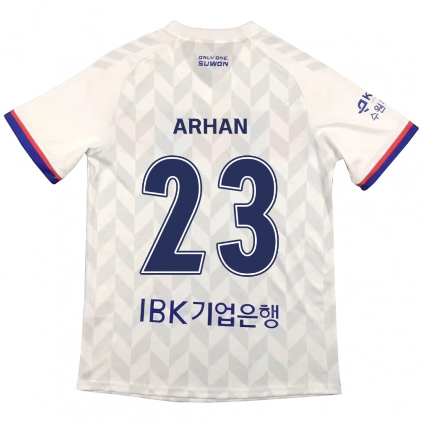 Kandiny Férfi Pratama Arhan #23 Fehér Kék Idegenbeli Jersey 2024/25 Mez Póló Ing