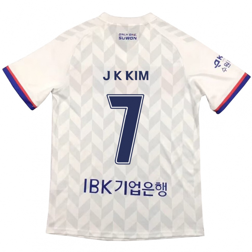 Kandiny Férfi Ki-Jun Kim #7 Fehér Kék Idegenbeli Jersey 2024/25 Mez Póló Ing