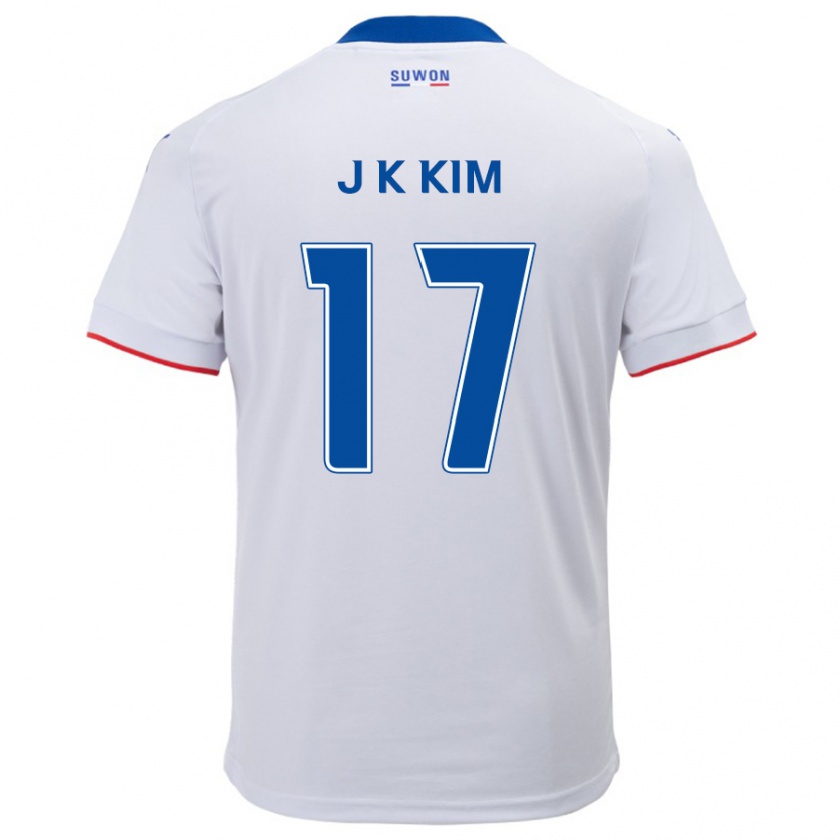 Kandiny Férfi Kyeong-Jung Kim #17 Fehér Kék Idegenbeli Jersey 2024/25 Mez Póló Ing