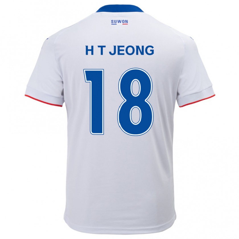 Kandiny Férfi Tae-Hwan Jeong #18 Fehér Kék Idegenbeli Jersey 2024/25 Mez Póló Ing