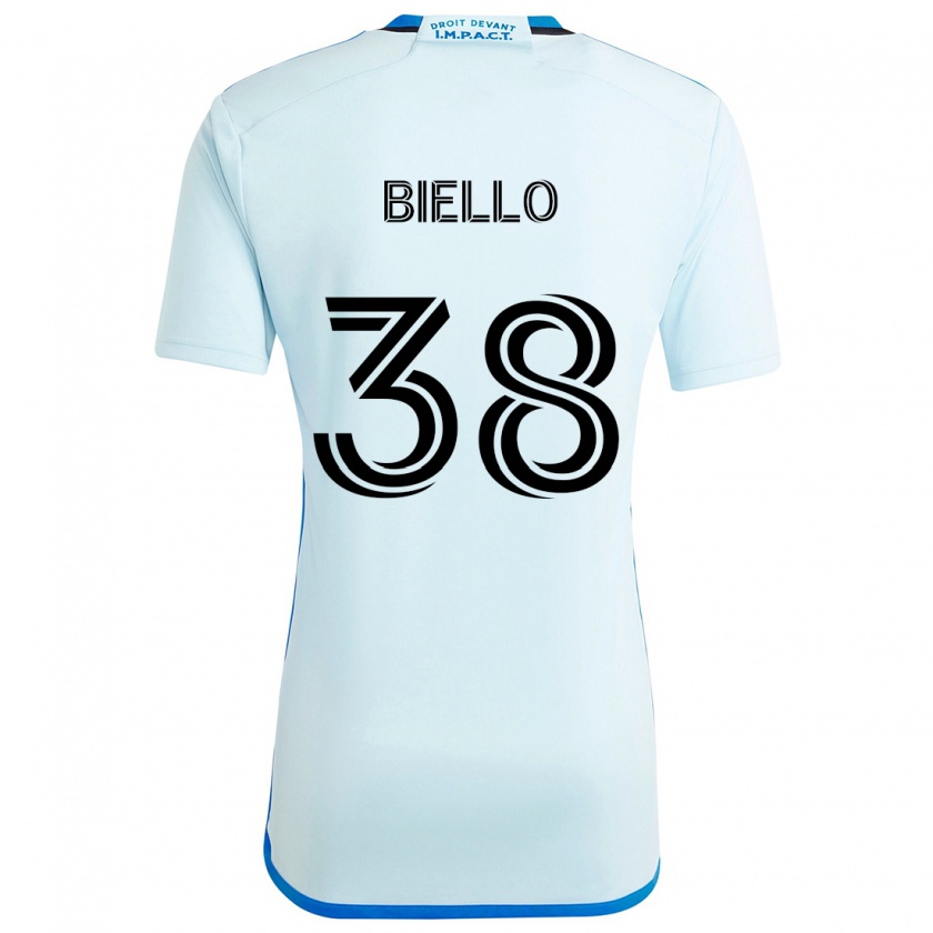 Kandiny Férfi Alessandro Biello #38 Jégkék Idegenbeli Jersey 2024/25 Mez Póló Ing