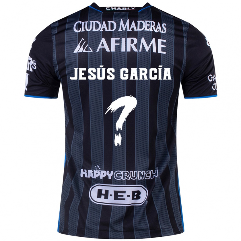 Kandiny Férfi Jesús García #0 Fehér Fekete Idegenbeli Jersey 2024/25 Mez Póló Ing