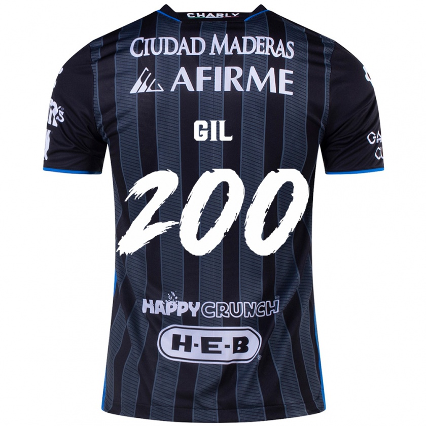 Kandiny Férfi Gerardo Gil #200 Fehér Fekete Idegenbeli Jersey 2024/25 Mez Póló Ing