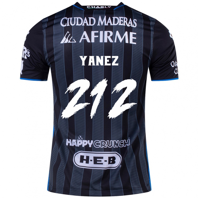 Kandiny Férfi Sebastián Yánez #212 Fehér Fekete Idegenbeli Jersey 2024/25 Mez Póló Ing