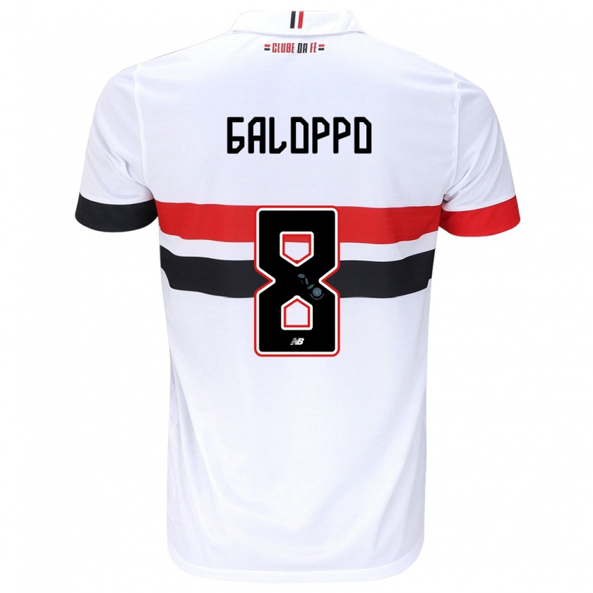 Kandiny Női Giuliano Galoppo #8 Fehér Piros Fekete Hazai Jersey 2024/25 Mez Póló Ing