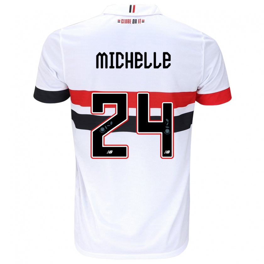 Kandiny Női Michelle #24 Fehér Piros Fekete Hazai Jersey 2024/25 Mez Póló Ing