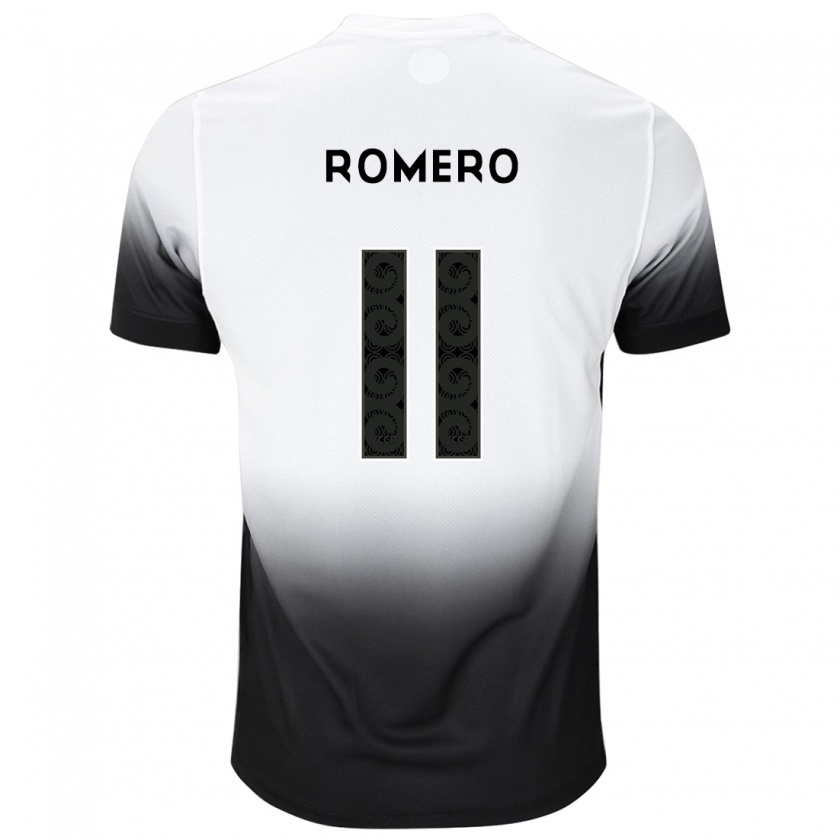 Kandiny Női Ángel Romero #11 Fehér Fekete Hazai Jersey 2024/25 Mez Póló Ing